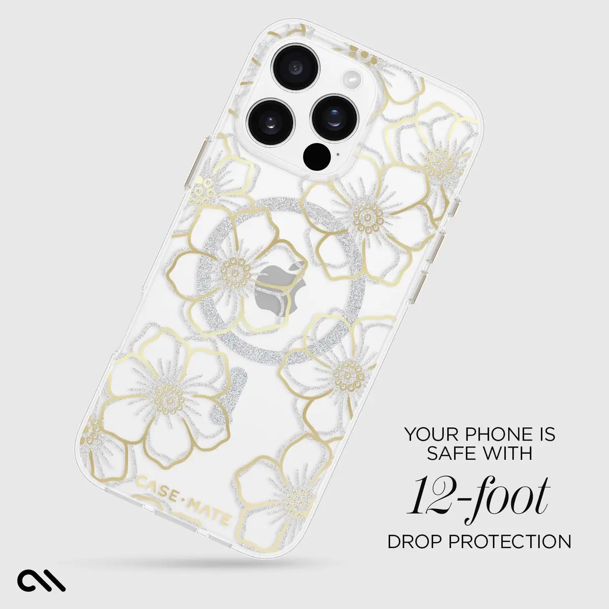 Case-Mate iPhone 16 Pro Max Case - Floral Gems | 12ft Drop Protection, MagSafe Compatible - view 3