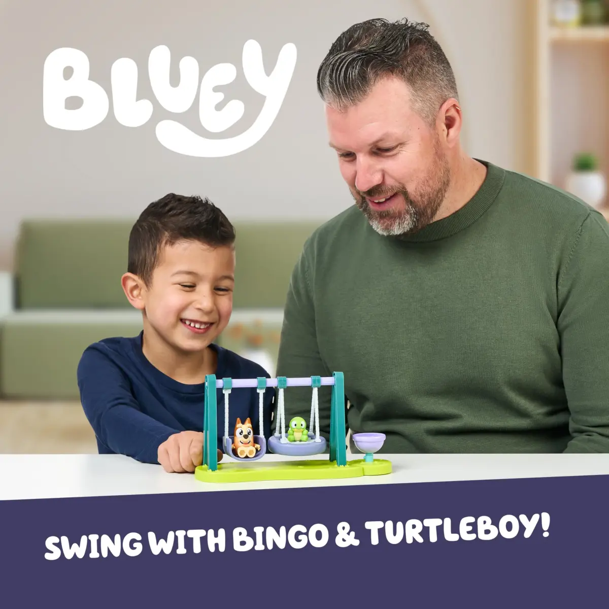 Bluey Turtleboy Backyard Playground Set with Bingo & Turtleboy Figures | ASTM-Tested Toy Playset for Kids Ages 3+ - view 2