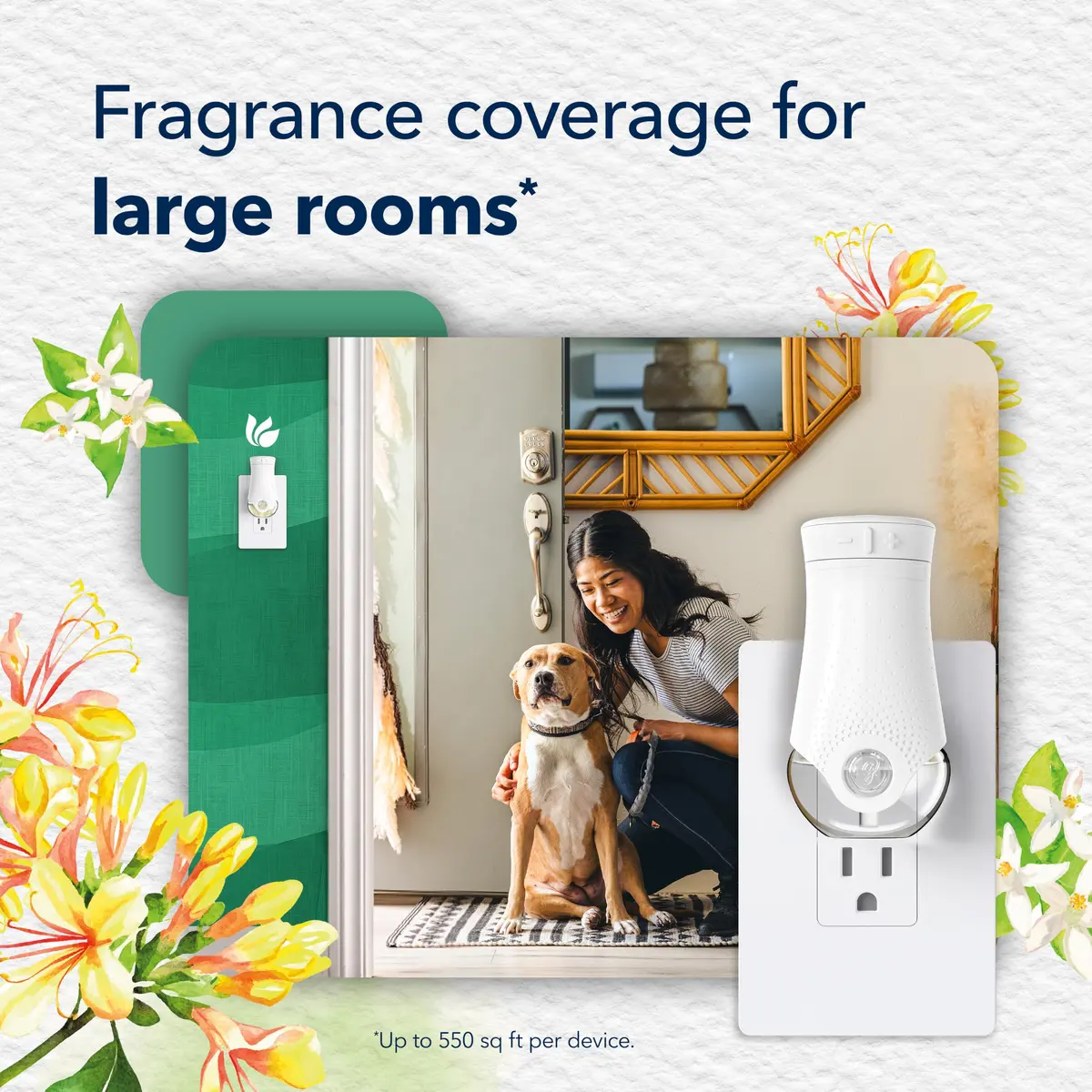 Glade PlugIns Air Freshener Refills Jasmine & Honeysuckle 167.5ml (5 x 33.5ml) | Infused with Essential Oils - view 6