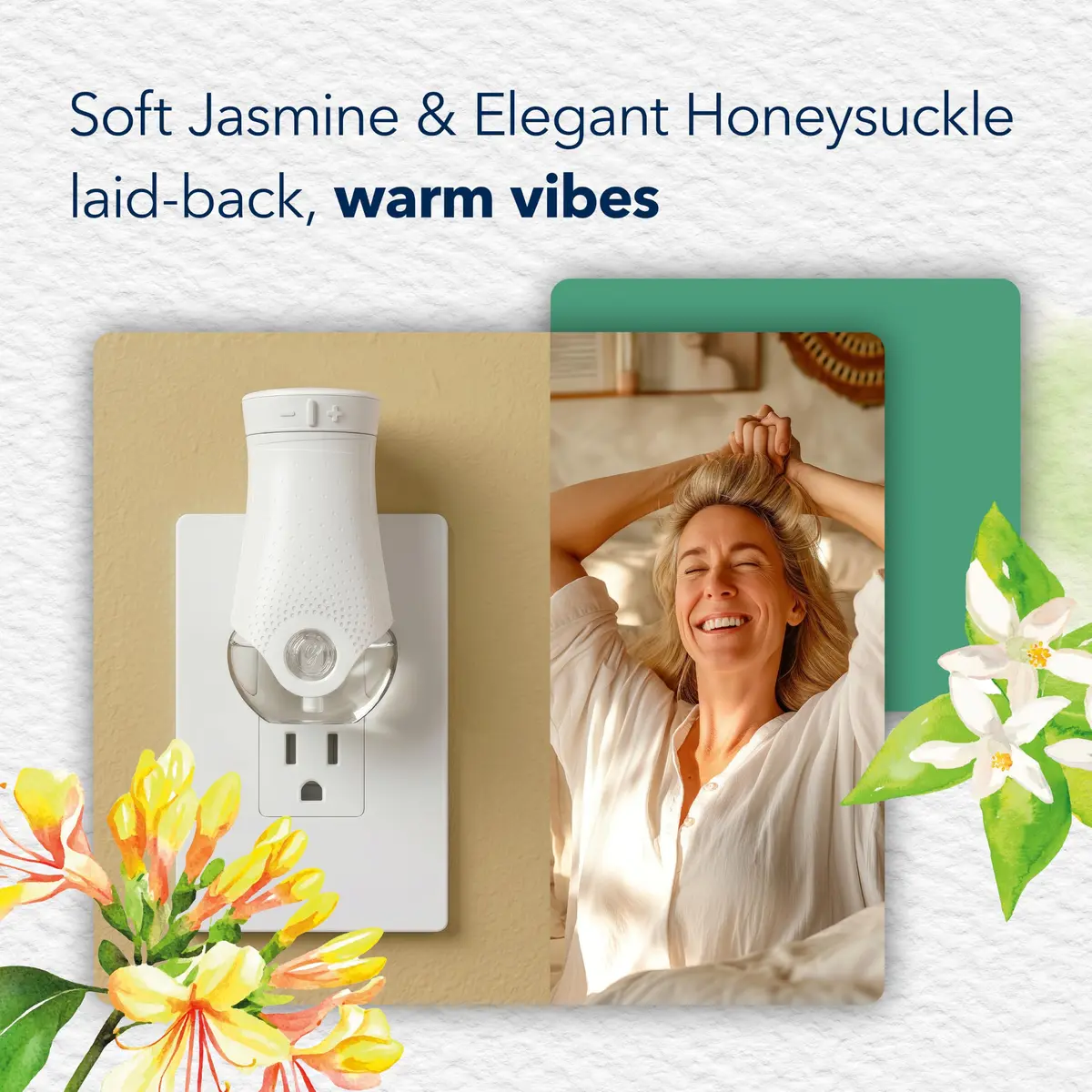 Glade PlugIns Air Freshener Refills Jasmine & Honeysuckle 167.5ml (5 x 33.5ml) | Infused with Essential Oils - view 3