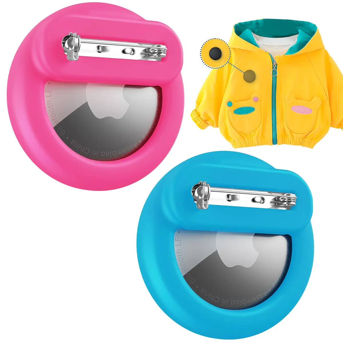 PerfiPro Airtag Kids Holder 2 Pack Hidden Lightweight Safe for Children & Elderly - main product image