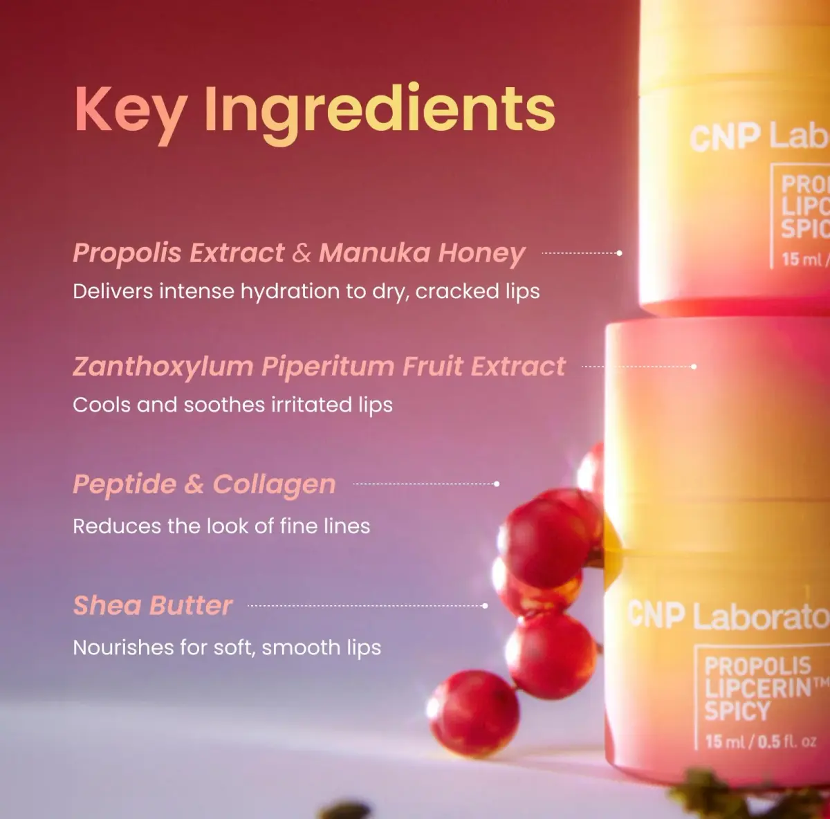 CNP Honey Lip Butter Propolis Lipcerin 04 Mint 15ml (0.5 fl.oz.) | 12-Hour Hydration for Dry Lips - view 4