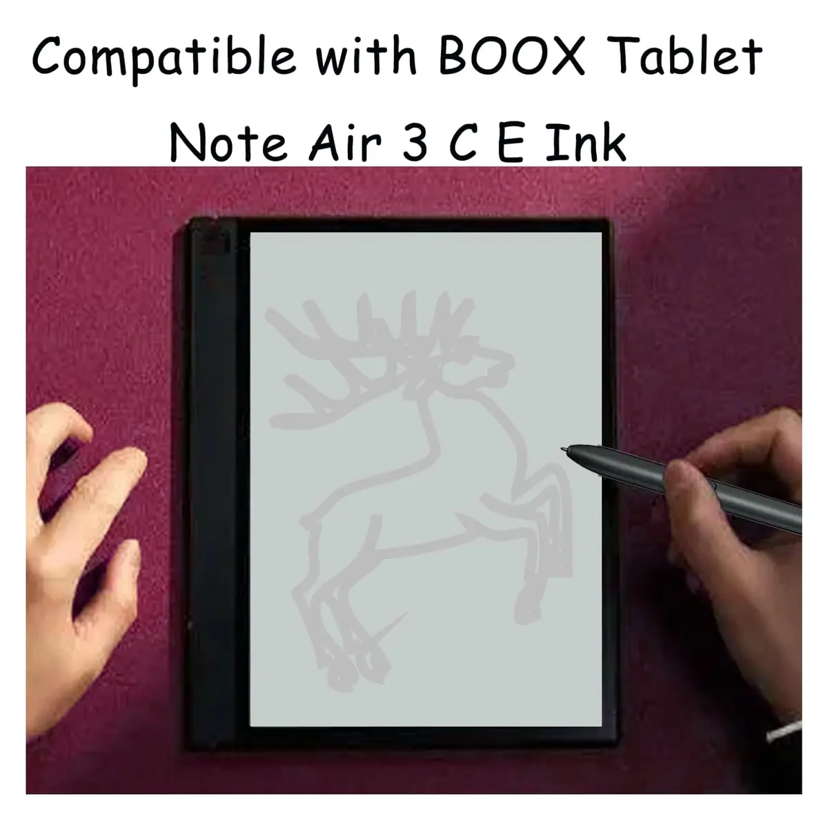 CaoXiong Black Stylus Pen for BOOX Note Air 3 C Tablet | 4096 Pressure Sensitivity - view 6