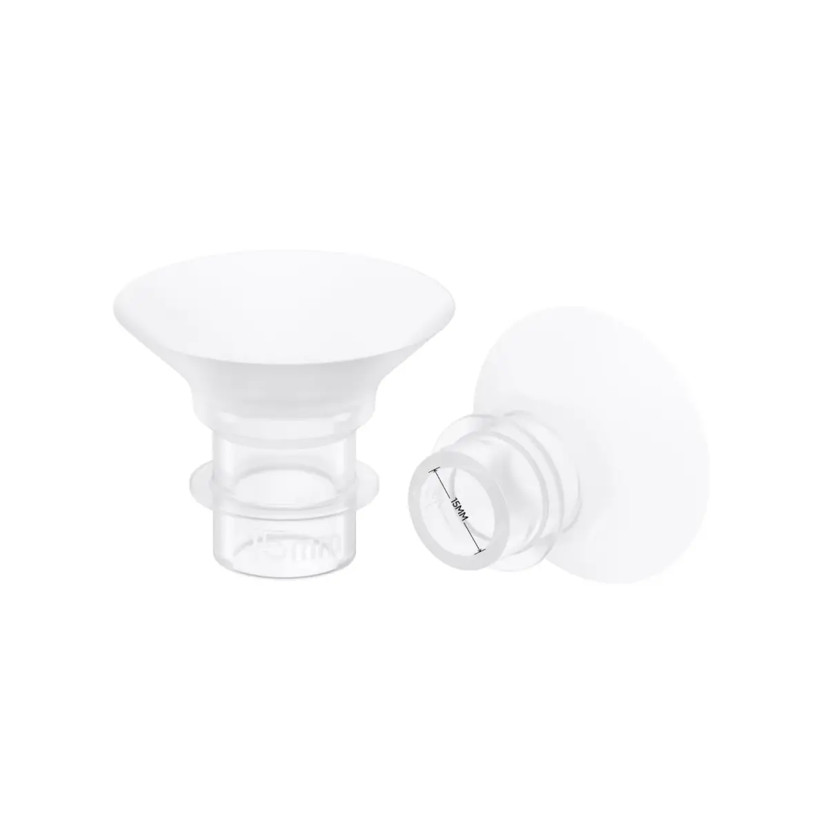 eufy Security 15mm Sizing Inserts (2-Pack) for Wearable Breast Pump S1/S1Pro/E10/E20 | Food-Grade Silicone - main product image