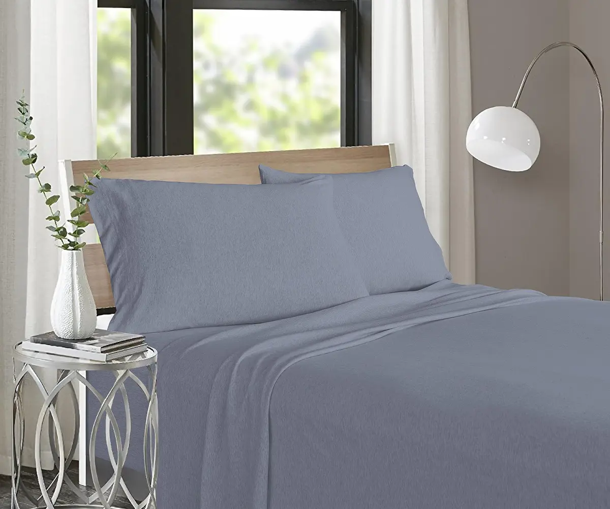 Soft Tees Luxury Cotton Modal Jersey Knit Sheet Set, Full | Ultra-Soft, Breathable Jersey Sheets - view 2