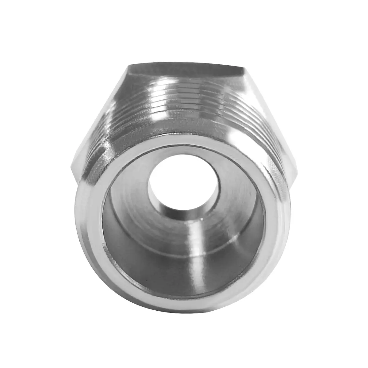 beduan Brass Water Line Adapter 3/8" Comp to 1/2" NPT (4-Pack) | Connects Old Shutoff Valves to Modern Faucet Supply Lines - view 3