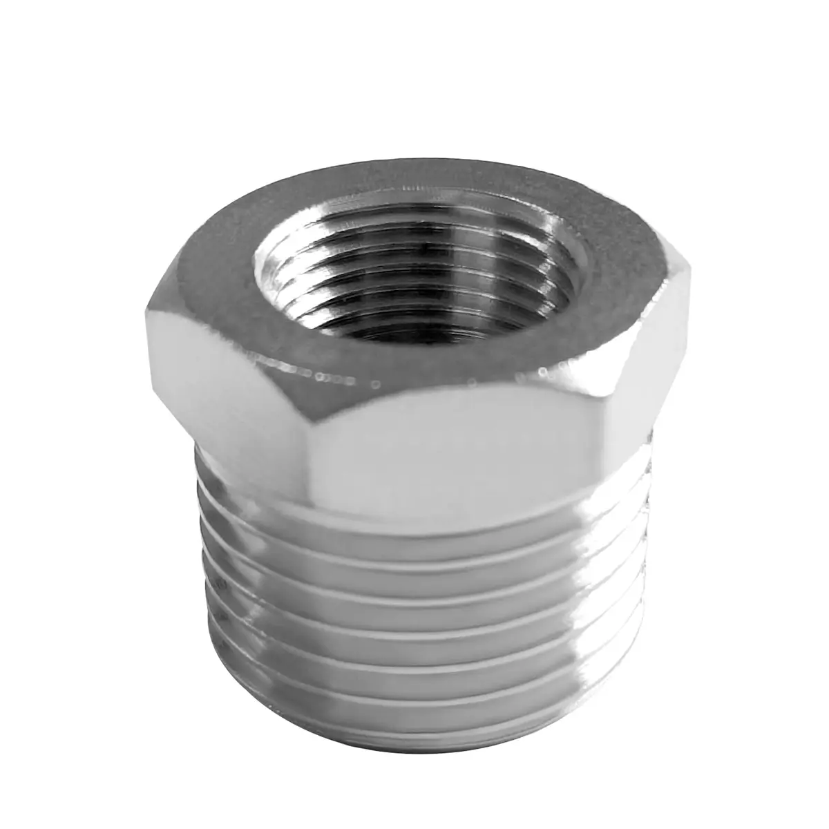 beduan Brass Water Line Adapter 3/8" Comp to 1/2" NPT (4-Pack) | Connects Old Shutoff Valves to Modern Faucet Supply Lines - view 4