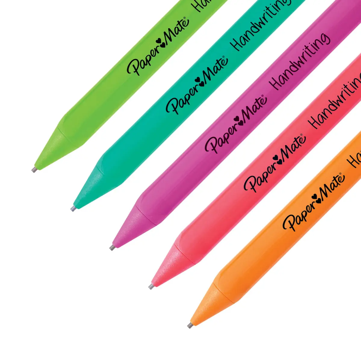 Paper Mate Handwriting Triangular Mechanical Pencil Set with Lead & Eraser Refills, 1.3mm, Assorted Colors, 2-Pack | Smooth Ink Flow - view 6