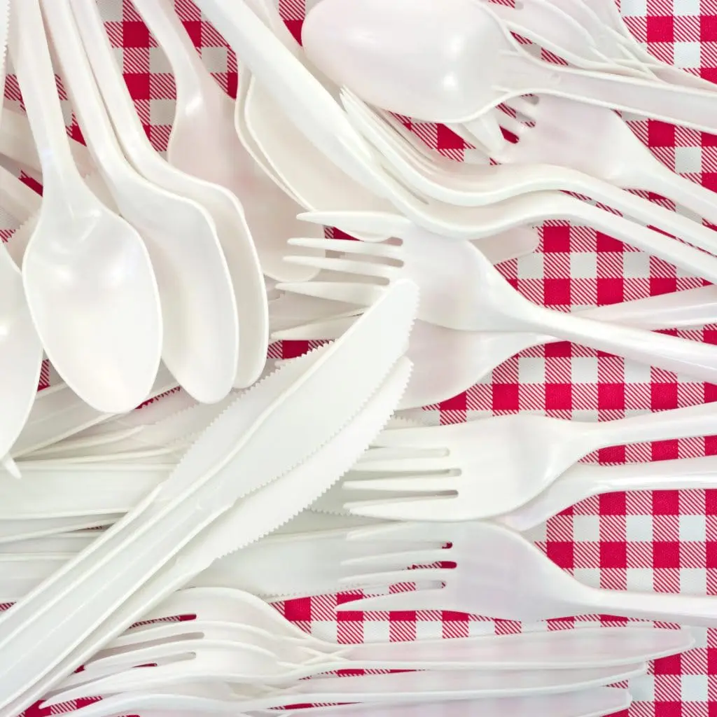 Blue Sky Premium Disposable White Plastic Soup Spoons | 50 Count Pack of 2, Eco-friendly & Stylish (100 spoons) - view 3