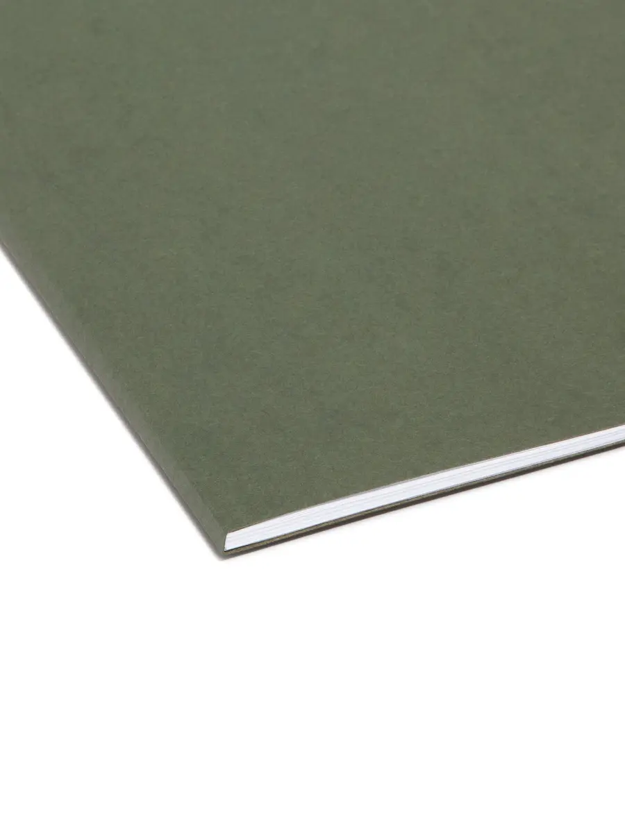 Smead Hanging File Folders Letter Size Standard Green 25 per Box (Pack of 4) | 11 pt. Stock, 10% Recycled Content - view 5