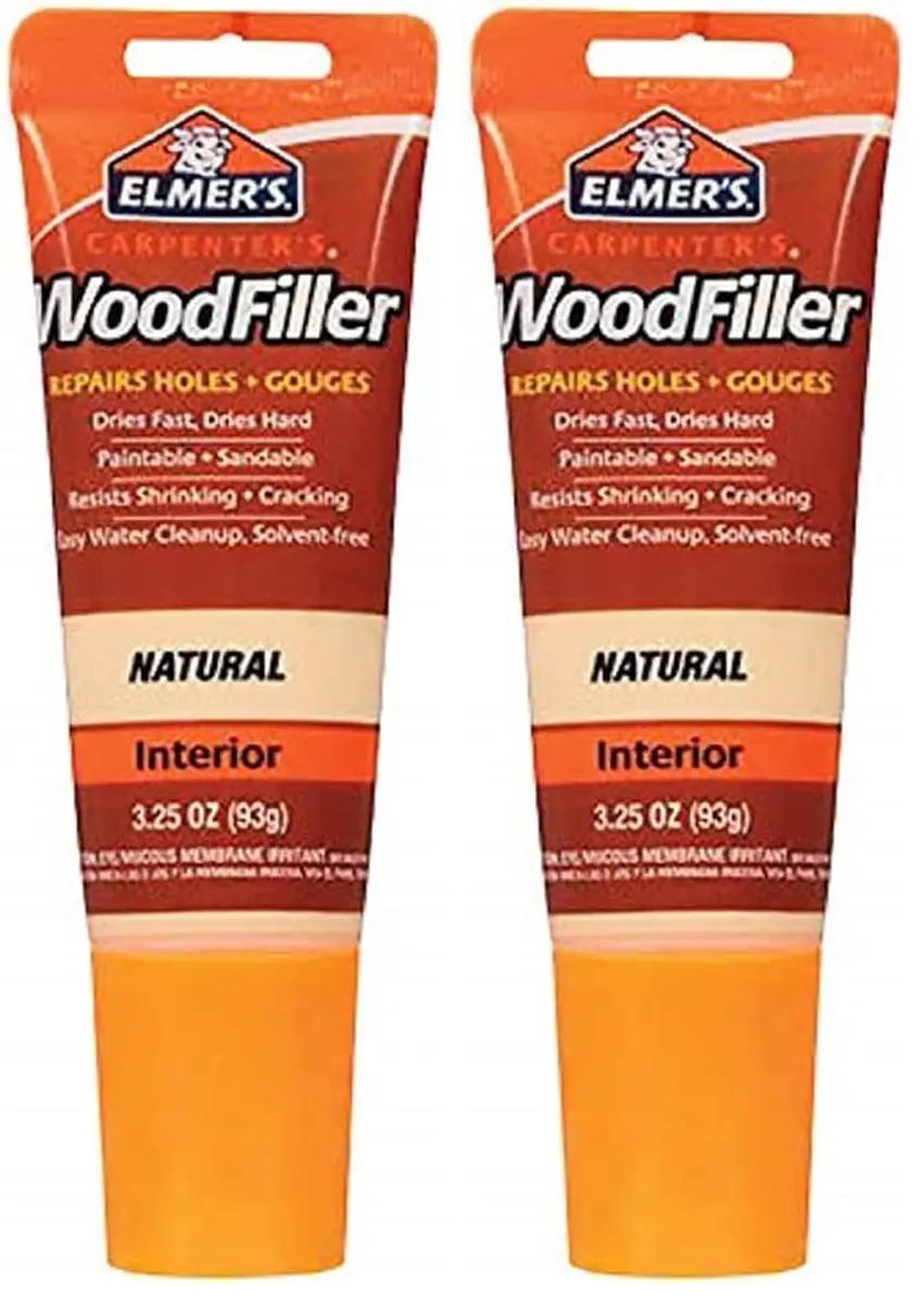 Elmer's Wood Filler 3.25oz Tube Natural | Sandable, Paintable & Crack-Resistant - main product image