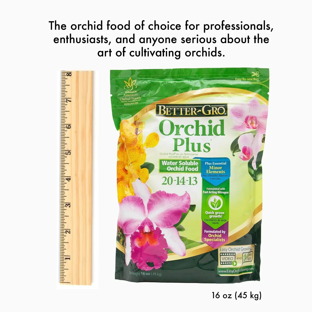 Better-Gro Orchid Plus Fertilizer 16 oz (454 g) | Urea-Free Formula for Vigorous Growth - view 3