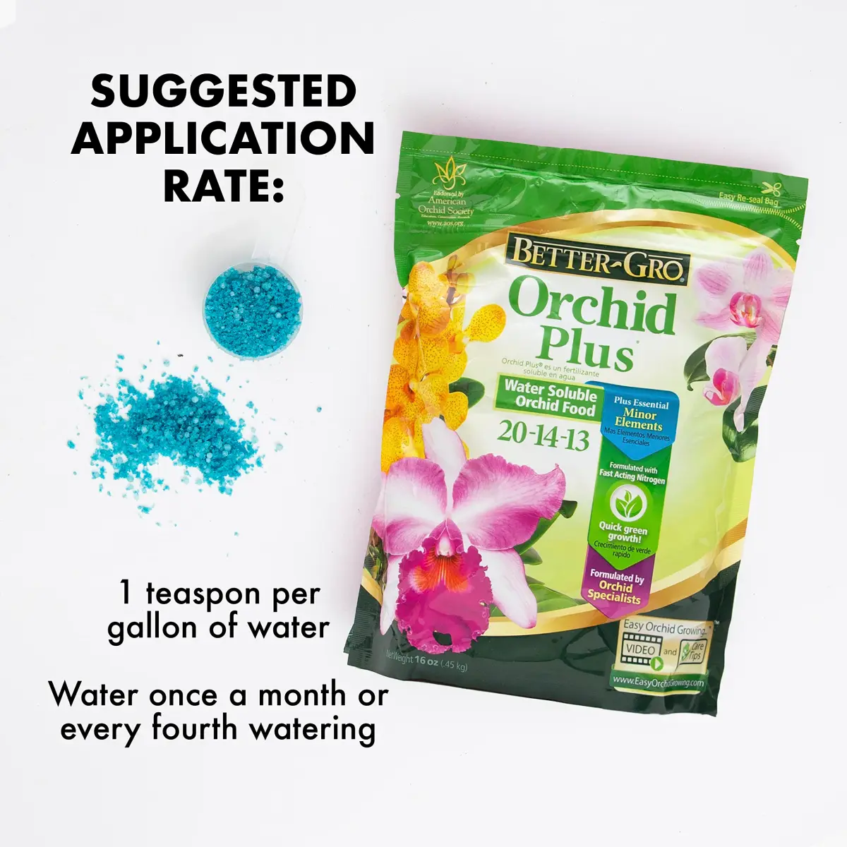 Better-Gro Orchid Plus Fertilizer 16 oz (454 g) | Urea-Free Formula for Vigorous Growth - view 4