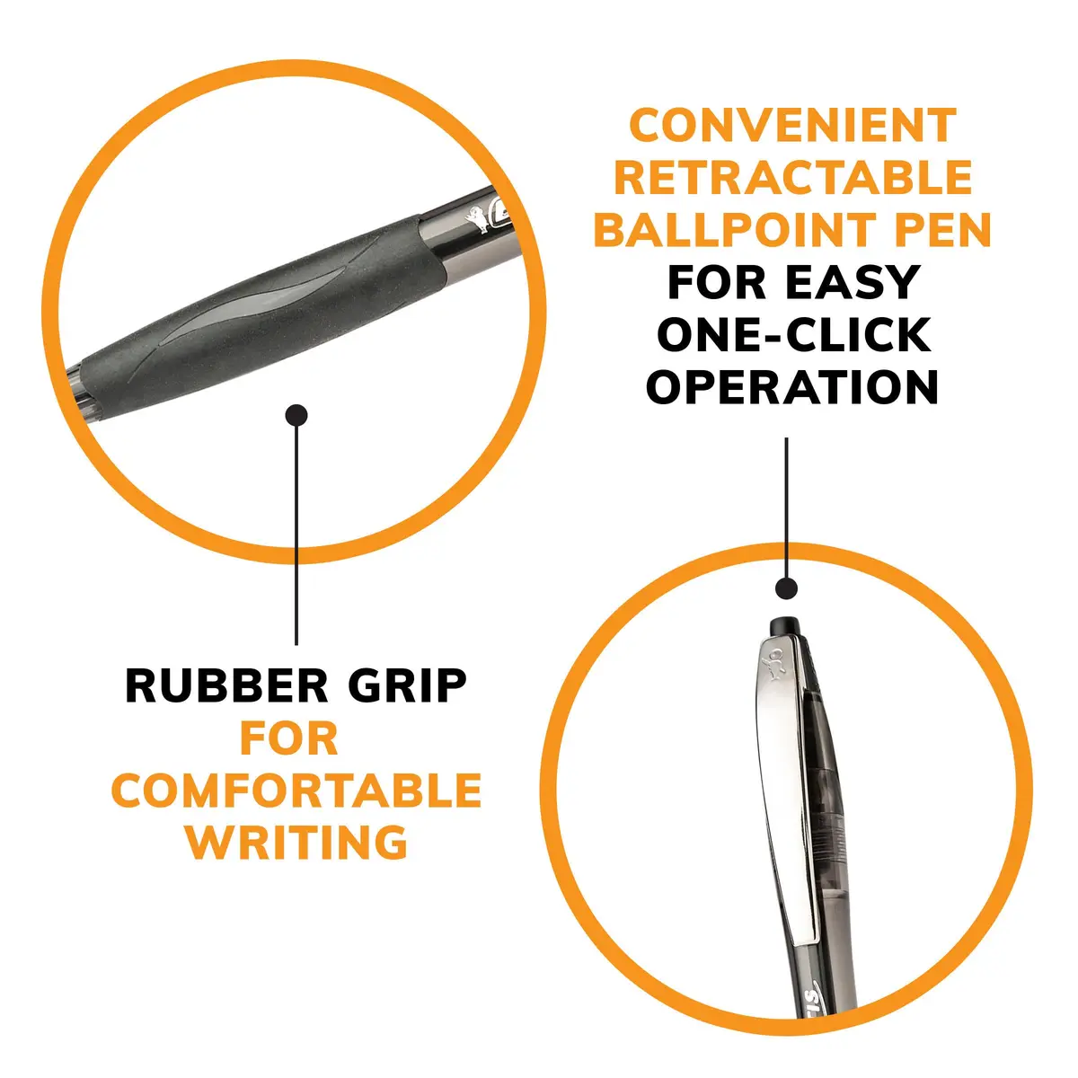 BIC Glide Retractable Ballpoint Pens, Medium Point 1.0mm, 8-Count Pack | Ultra Smooth Writing for Students & Office - view 8