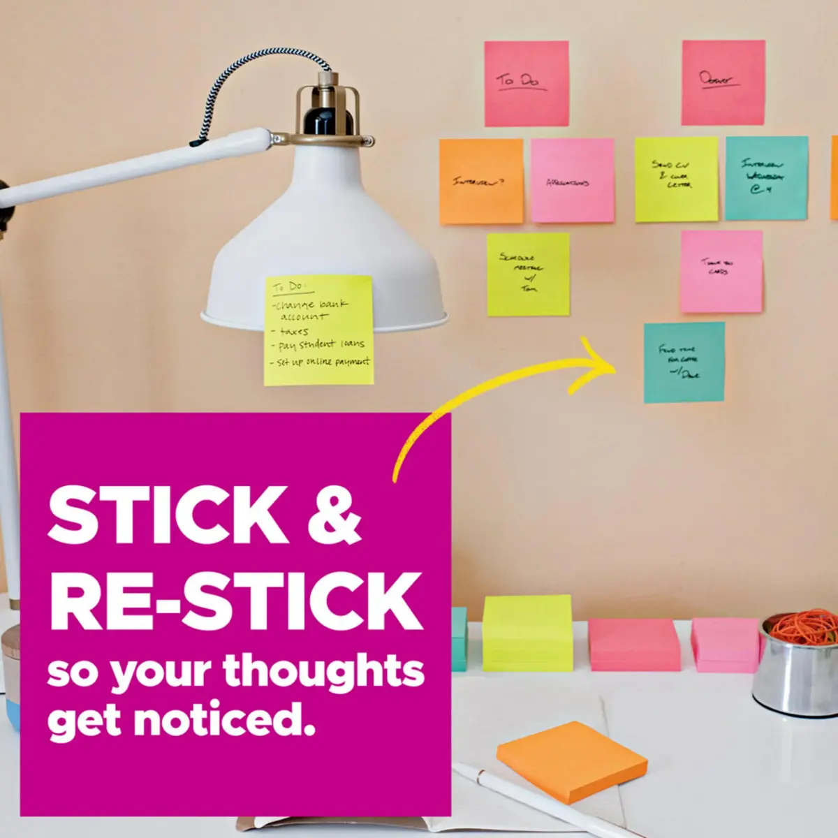 Post-it Super Sticky Notes 3x3 in Energy Boost Collection | 12 Pads (Pack of 2), 70 Sheets/Pad - view 4