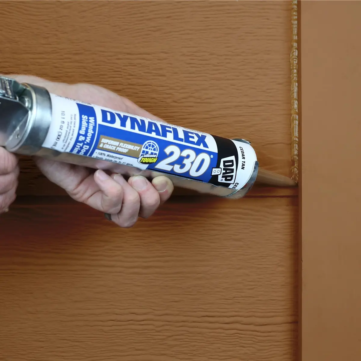 DAP Dynaflex 230 Premium Elastomeric Sealant, Brown, 10.1 Oz (2 Pack) | Crackproof, Waterproof, Paintable - view 7