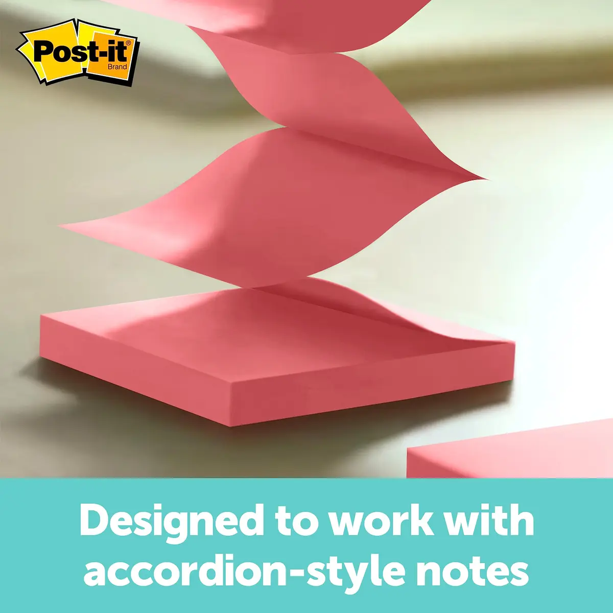 Post-it Pop-up Notes Dispenser, Black Base Clear Top, 2 Dispensers & 90 Notes | Desk Organizer for Office & Home - view 3