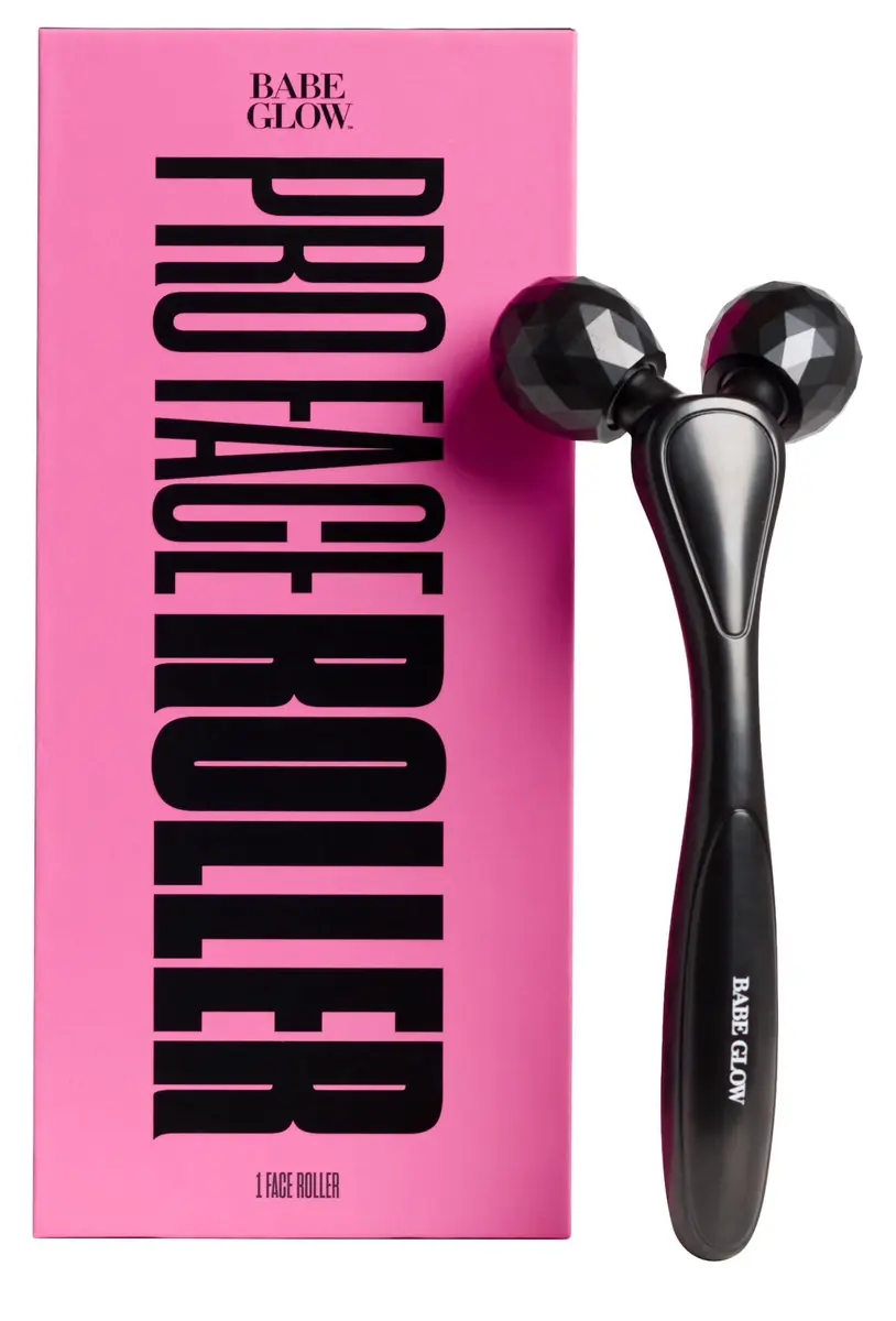 BABE ORIGINAL Pro Face Roller, Cooling Zinc Alloy Massage Tool | Boosts Skin Firmness & Luminosity - main product image