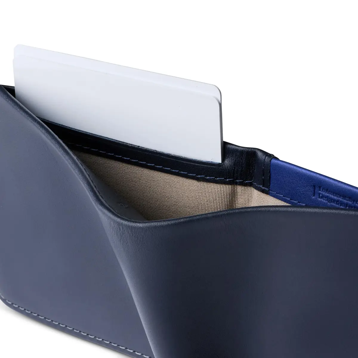 Bellroy Hide & Seek Slim Leather Bifold Wallet RFID Navy | Classic Design with RFID Security (70-120 chars) - view 5