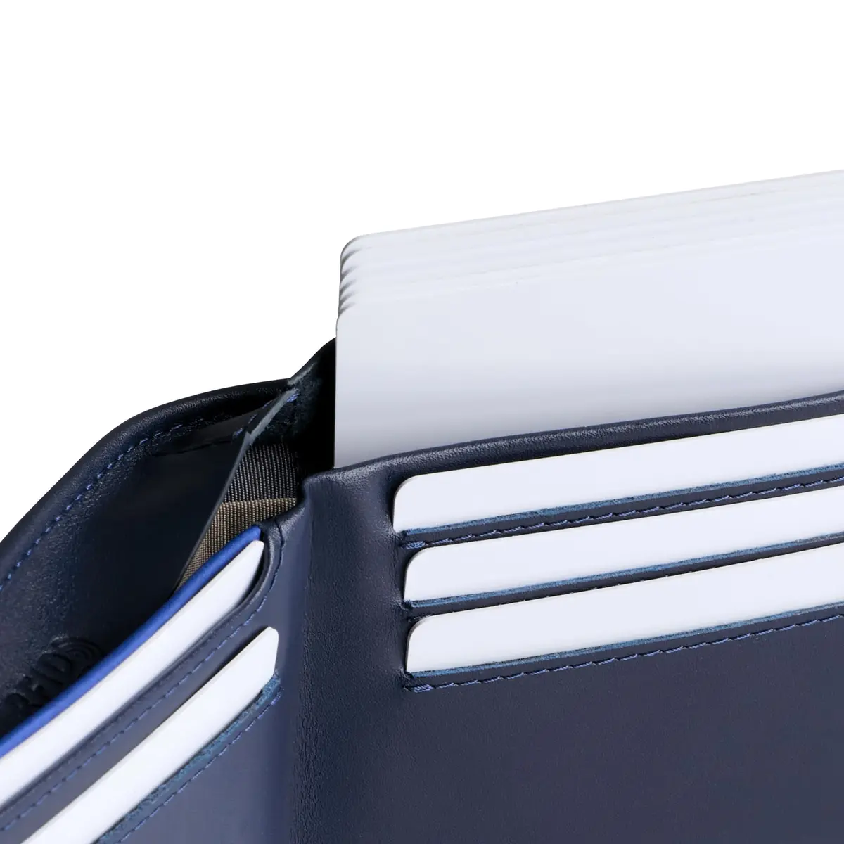 Bellroy Hide & Seek Slim Leather Bifold Wallet RFID Navy | Classic Design with RFID Security (70-120 chars) - view 6