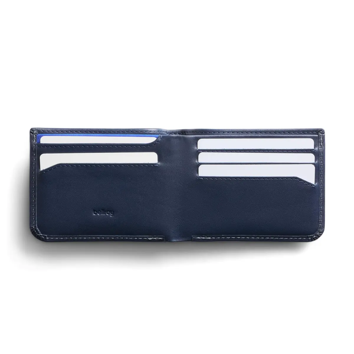 Bellroy Hide & Seek Slim Leather Bifold Wallet RFID Navy | Classic Design with RFID Security (70-120 chars) - view 2