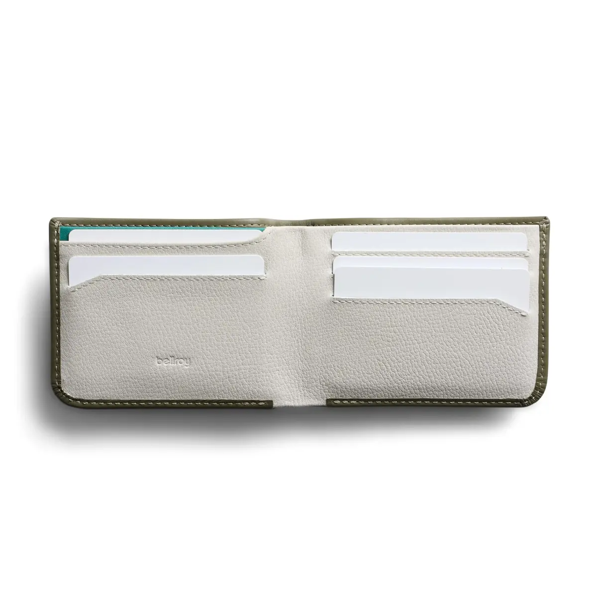 Bellroy Hide & Seek Slim Leather Bifold Wallet with RFID Blocking - Willow - view 2