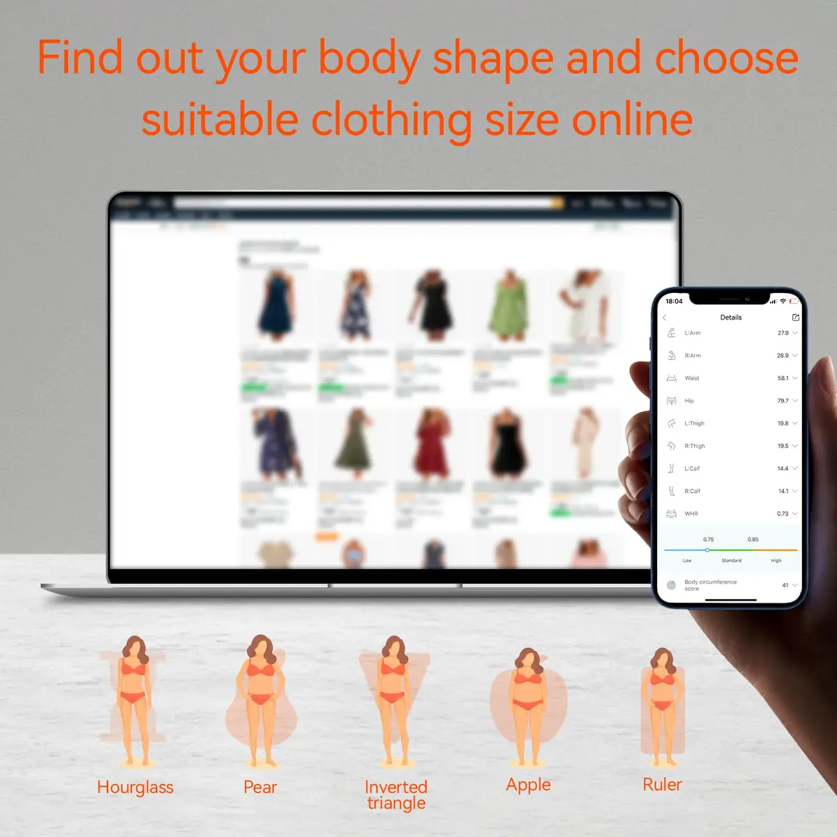 HAIZHIHUI Body Tape Measure, Bluetooth Digital with LED, Type-C | Accurate Smart Body Measurement Tool - view 8