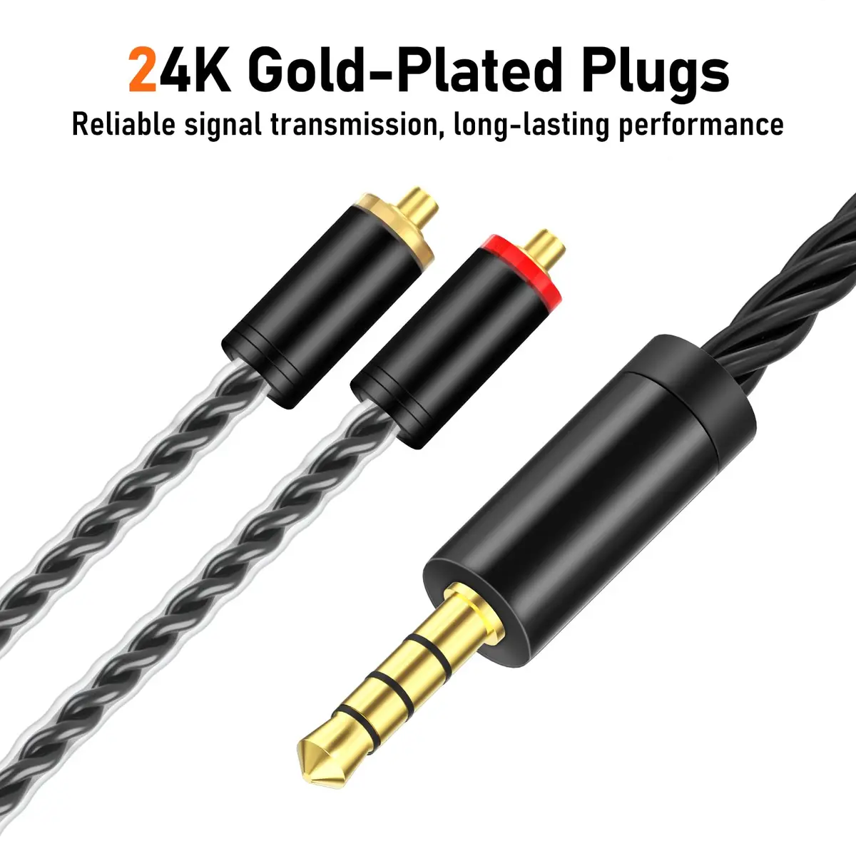 Audiovance HiFi MMCX Cable with Mic 163cm (63") | Lossless Audio & Clear Calls for IEMs - view 5