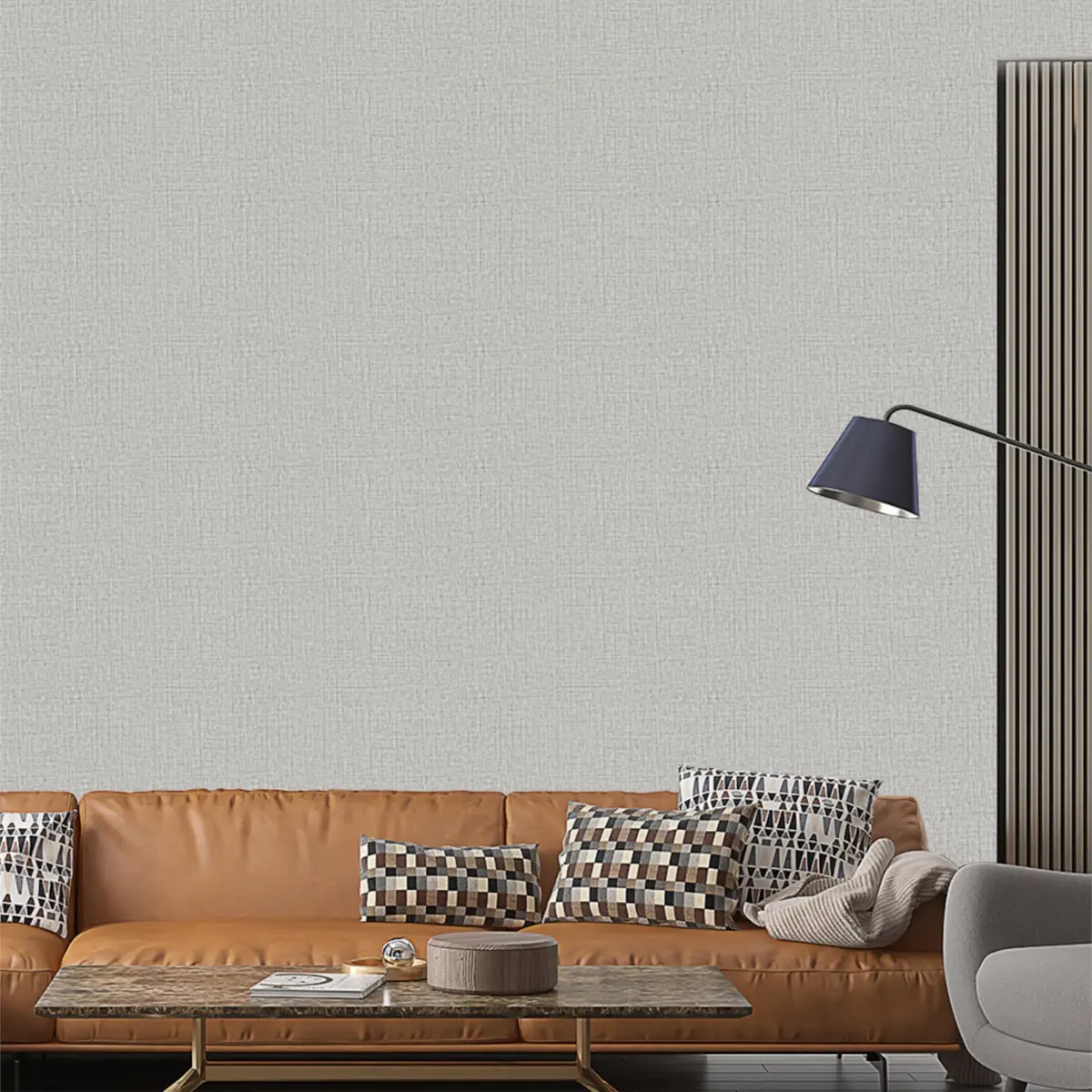 TANONE Grasscloth Peel and Stick Wallpaper 40.1 cm x 300 cm (15.8 in X 118 in) | Realistic Faux Texture for Walls & Cabinets - view 6
