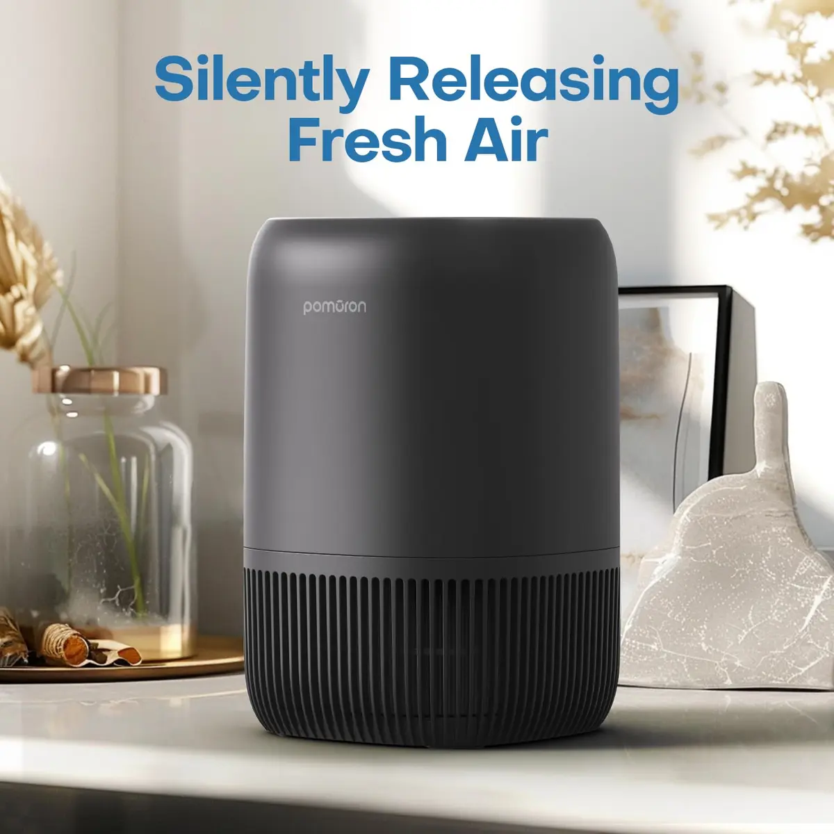 POMORON Air Purifier for Bedroom & Home | HEPA Filter, Whisper Quiet, Aromatherapy, 256 sq ft - view 8