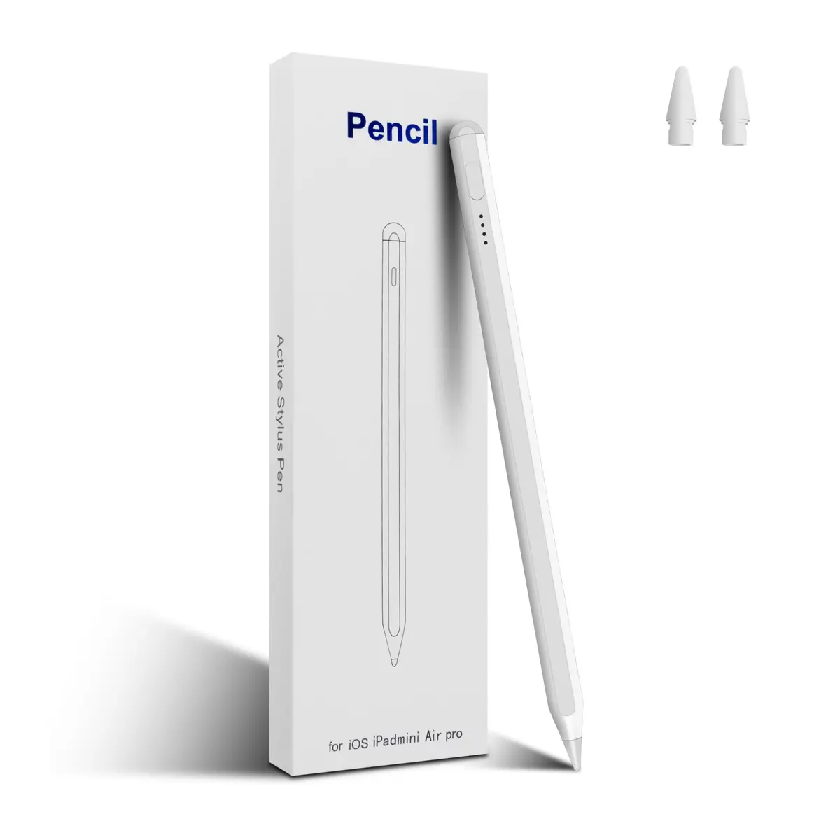 RKItE Stylus Pen for iPad 11th & 10th Gen | Fast Charge & Palm Rejection (White, 1 Pack) - main product image
