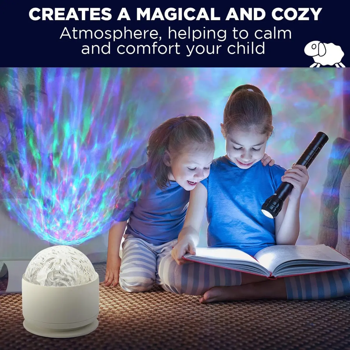 diatomiteco Calming Sensory Ocean Wave Lamp Projector 8.6 cm (3.4 inches) | Autism Toy for Kids and Adults - view 4
