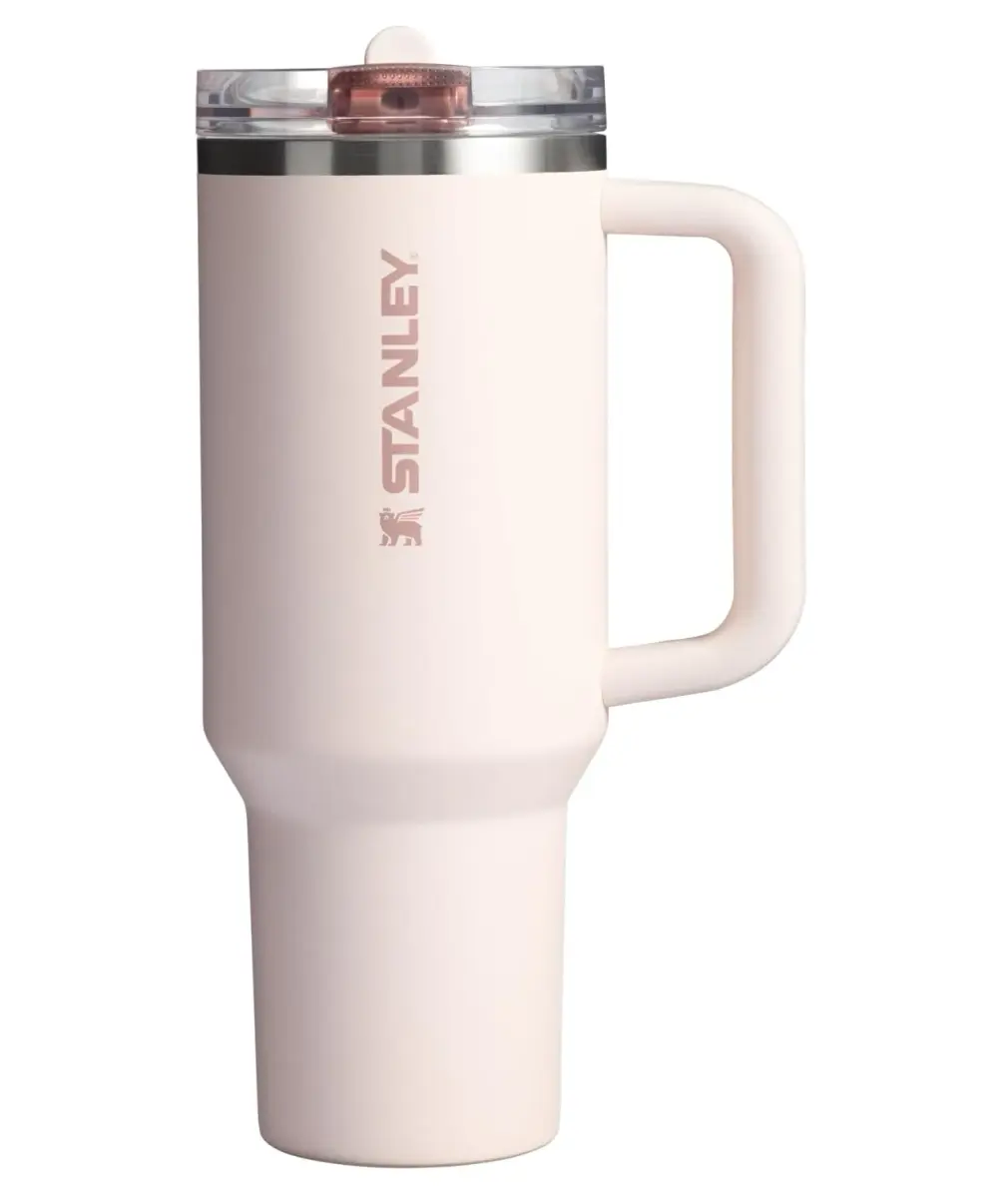 STANLEY Quencher ProTour Flipstraw Tumbler 40 oz Rose Quartz | Insulated Stainless Steel Cup - main product image