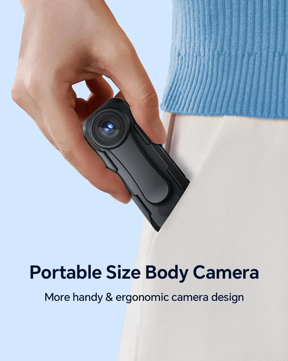 BOBLOV W1 1080P Body Camera 128GB | Wearable HD Video Support 90 Min - view 2