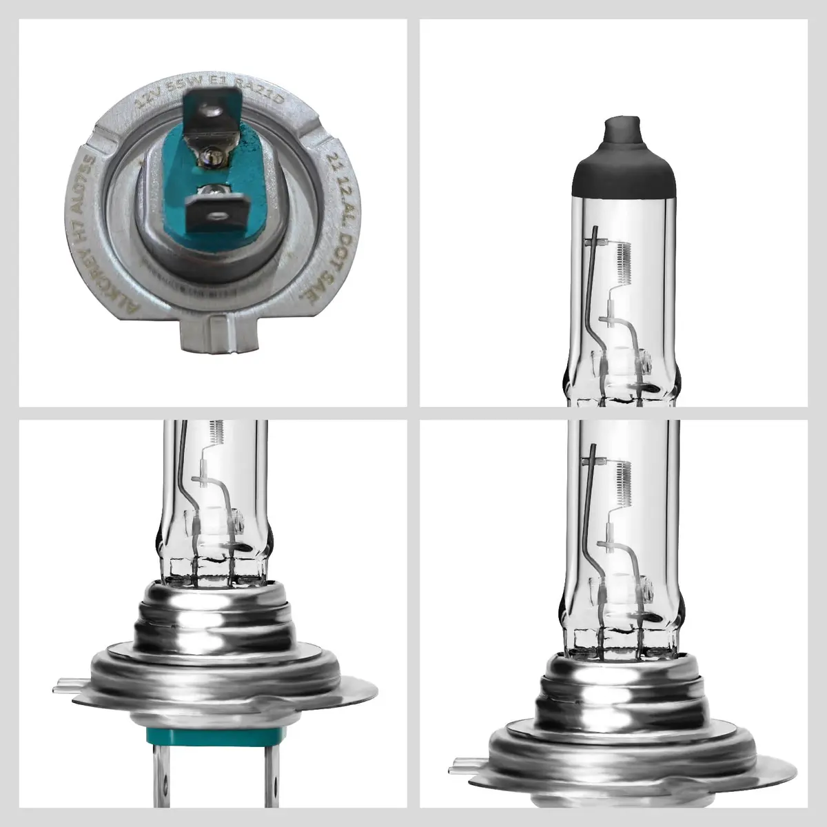 ALKOREY H7 12V 55W Car Headlight Bulb 2 Pack | 3300K Warm White Light for Safe Night Driving - view 4