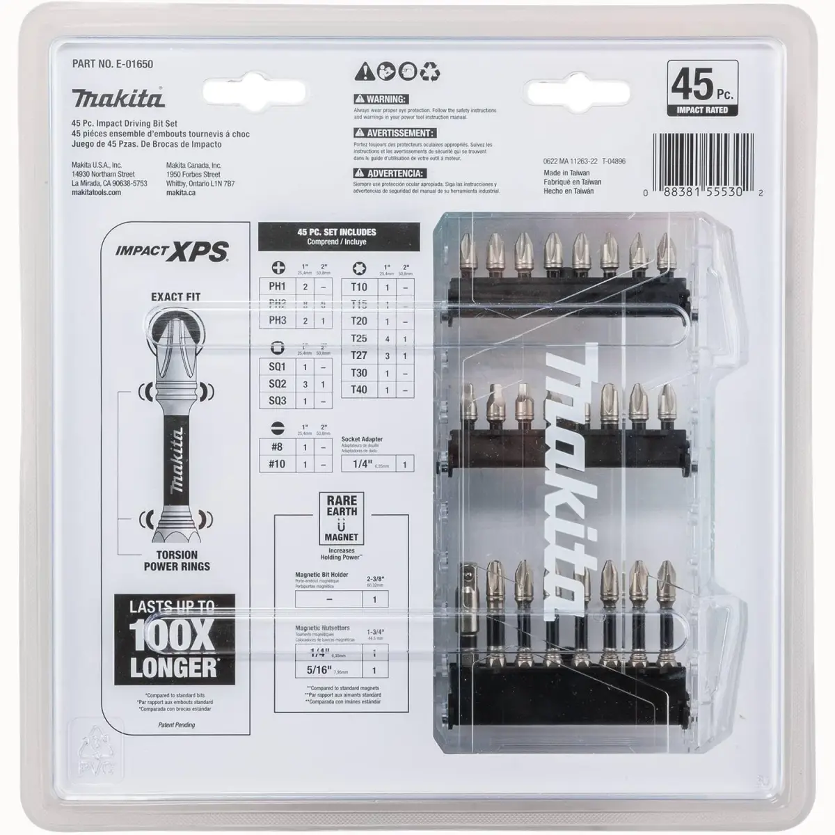 Makita Impact XPS Bit Set, 45 Pc (Pack of 2) | 100X Longer Life for High-Torque Drivers - view 5