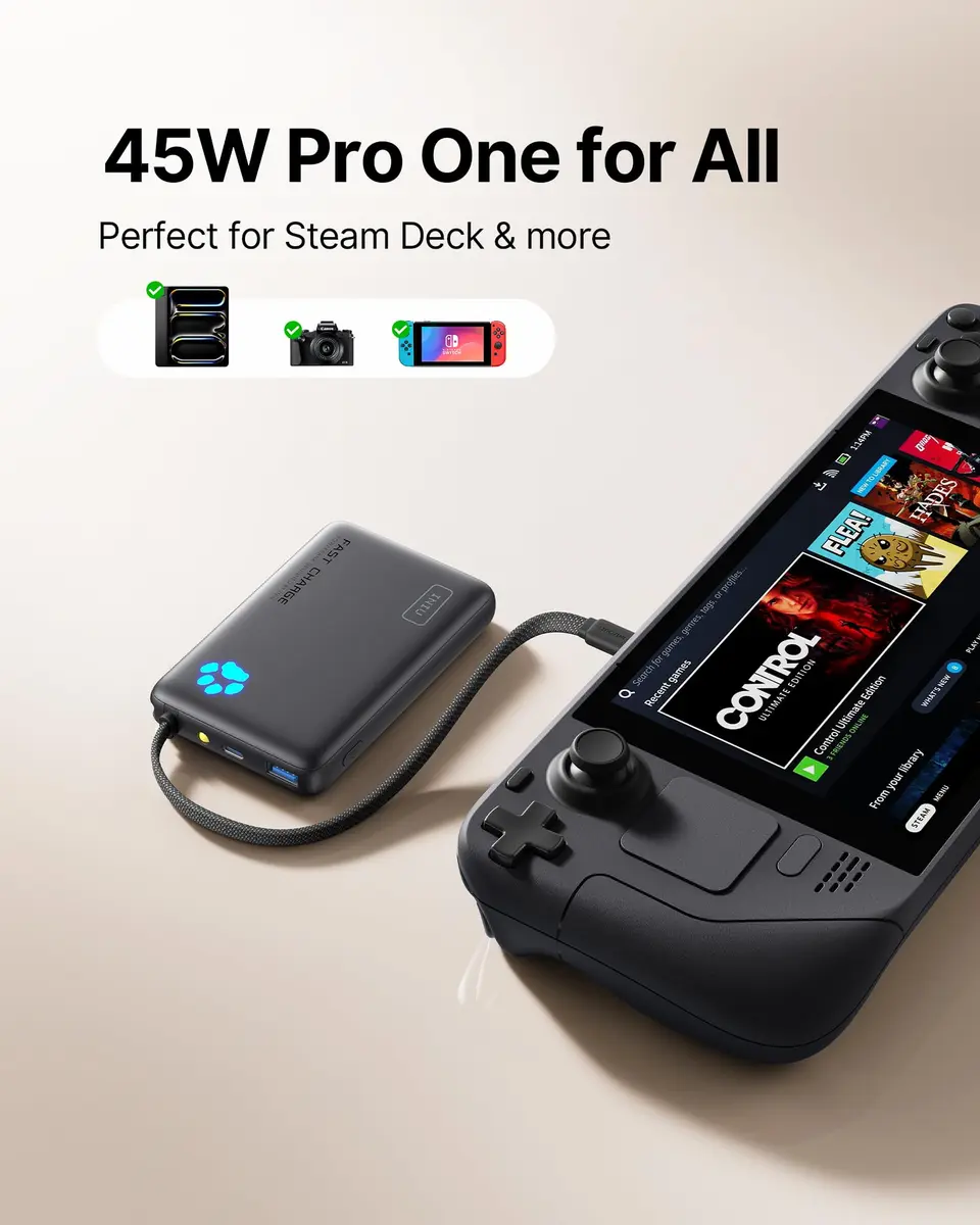 INIU 45W Fast Charging Power Bank 10,000mAh | Compact, Portable & Industry-Leading Speed - view 5