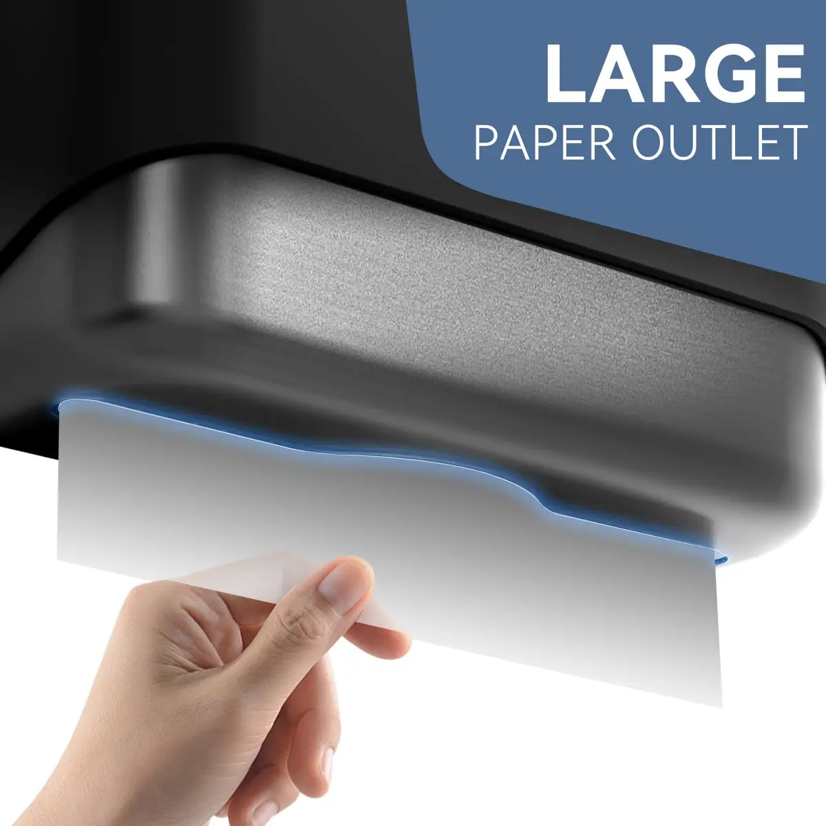 interhasa! Commercial Paper Towel Dispenser Wall Mount 10.7"L x 3.7"W x 8"H | Holds 200 towels, Lockable, Adhesive & Screws - view 5