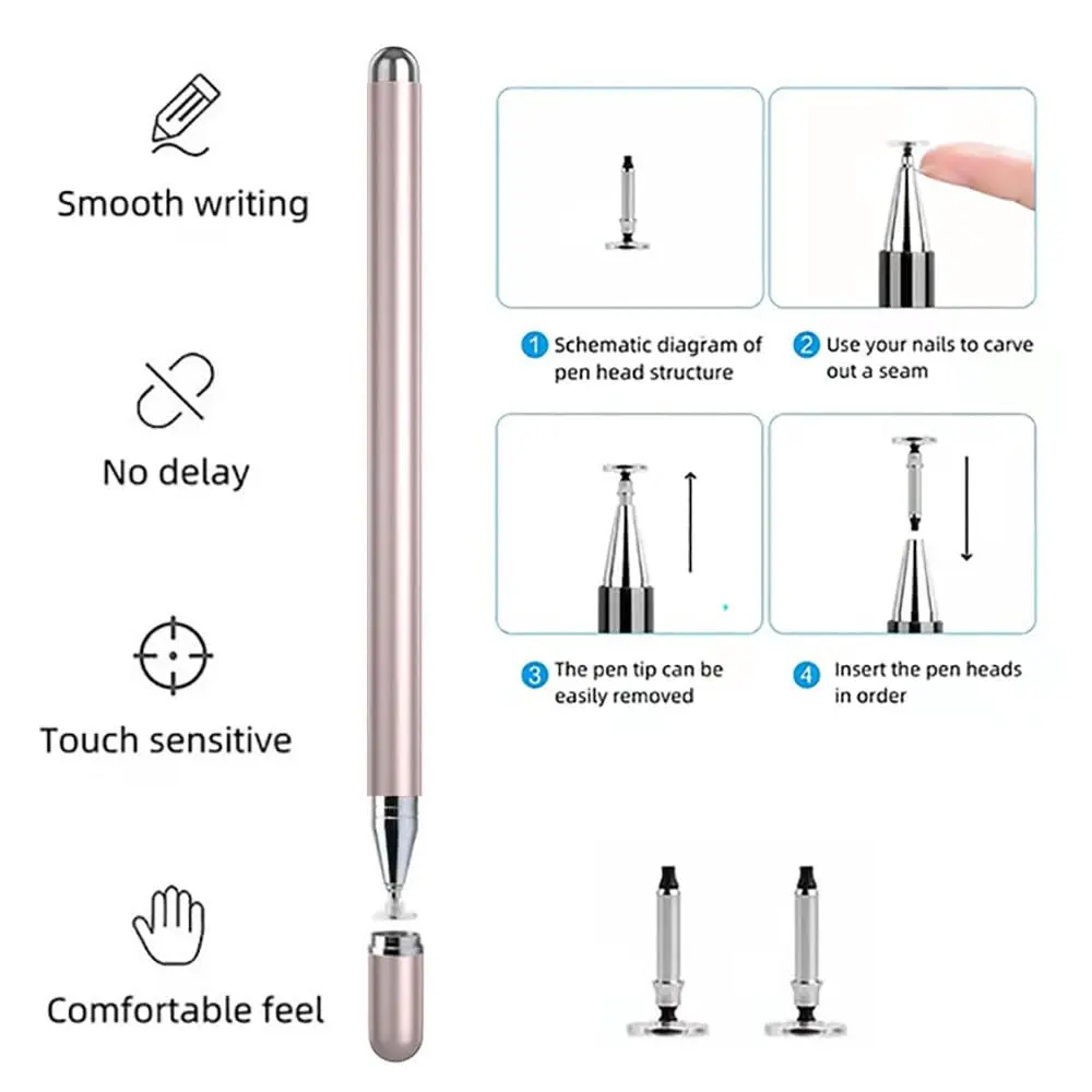 Bimahoo Pink 2Pcs Ultra S Pen for Samsung Galaxy Z Fold 7/Fold 8 | Stylus Pen for Samsung Galaxy Tab A7/A8/A9/A11 (Pink) - view 2