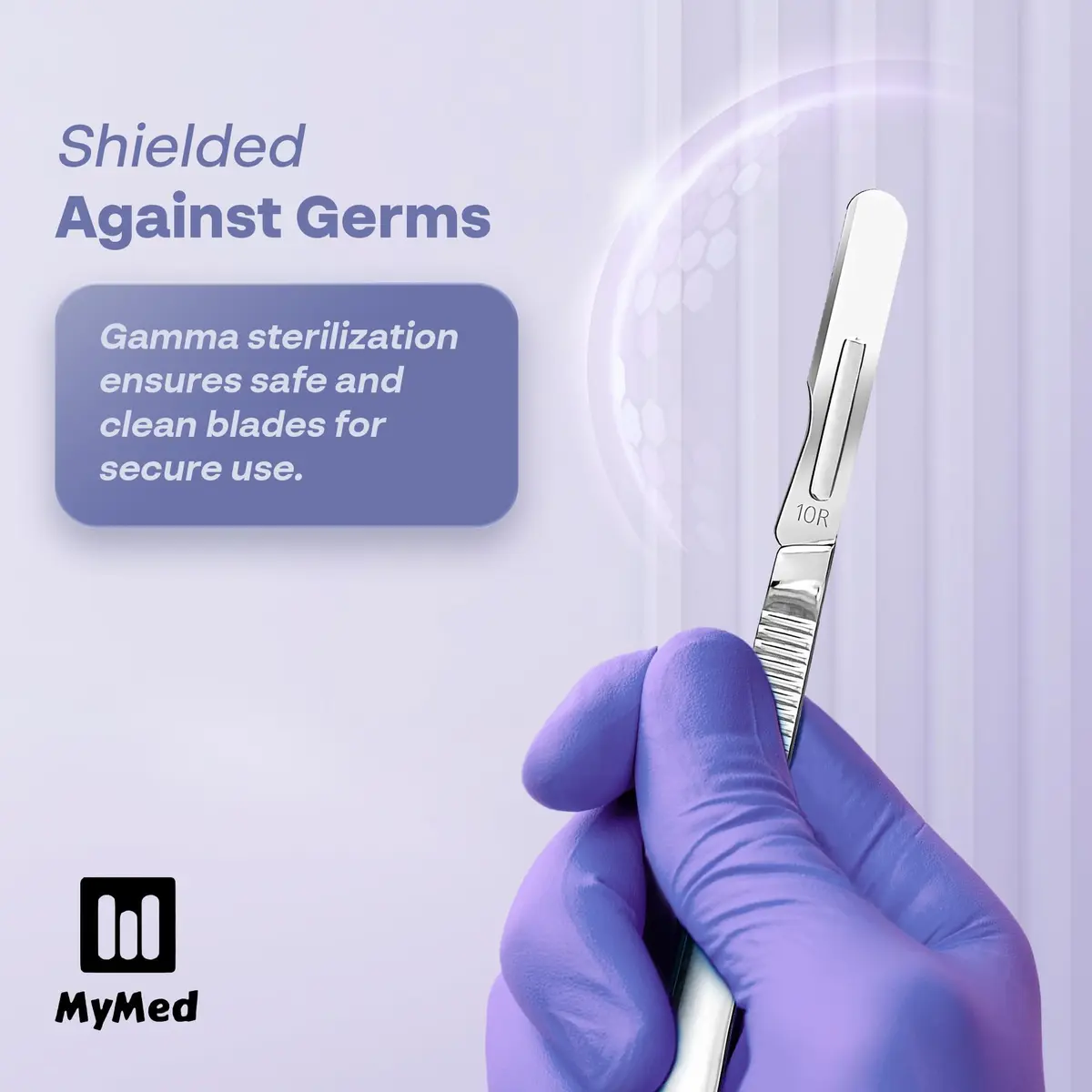 MyMed 10R Dermaplaning Blades Kit with #3 Handle - 15 Blades & Handle | Professional Face Tool - view 5