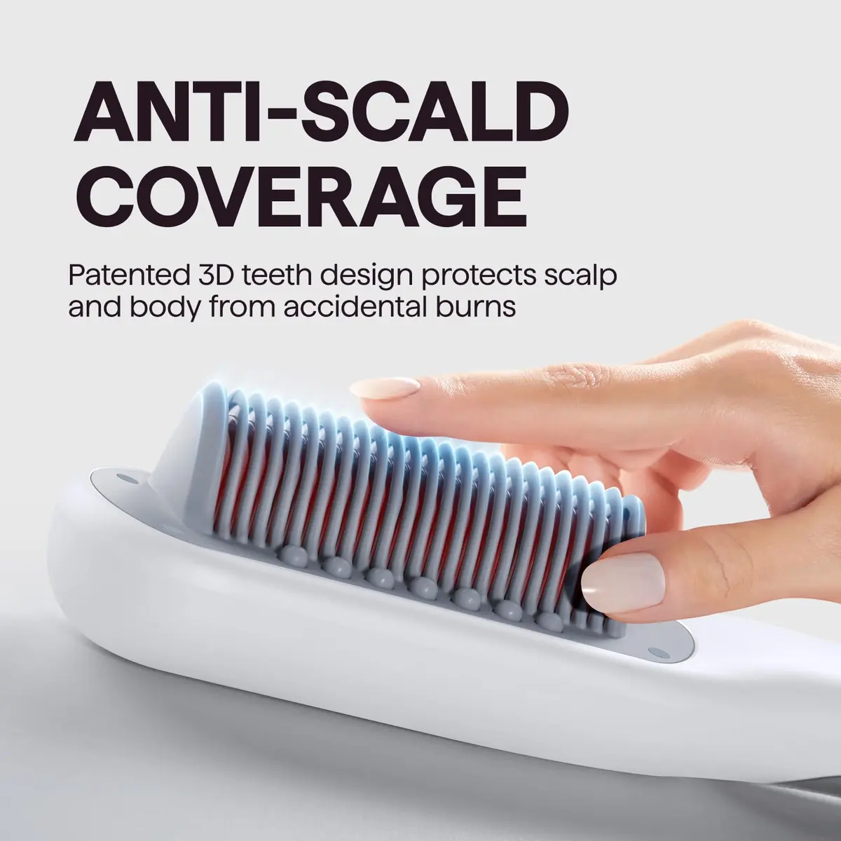 Wavytalk Pro Steam Hair Straightener Brush 30.7cm (12.1 Inch) | Hydrates Hair, Reduces Frizz, Faster Styling - view 7