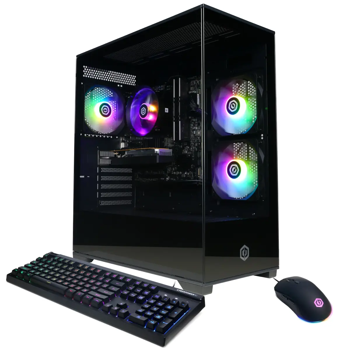 CyberpowerPC Gamer Master Gaming PC AMD Ryzen 5 5500 3.6GHz Radeon RX 6400 4GB 16GB DDR4 500GB SSD | High-Performance Desktop - main product image