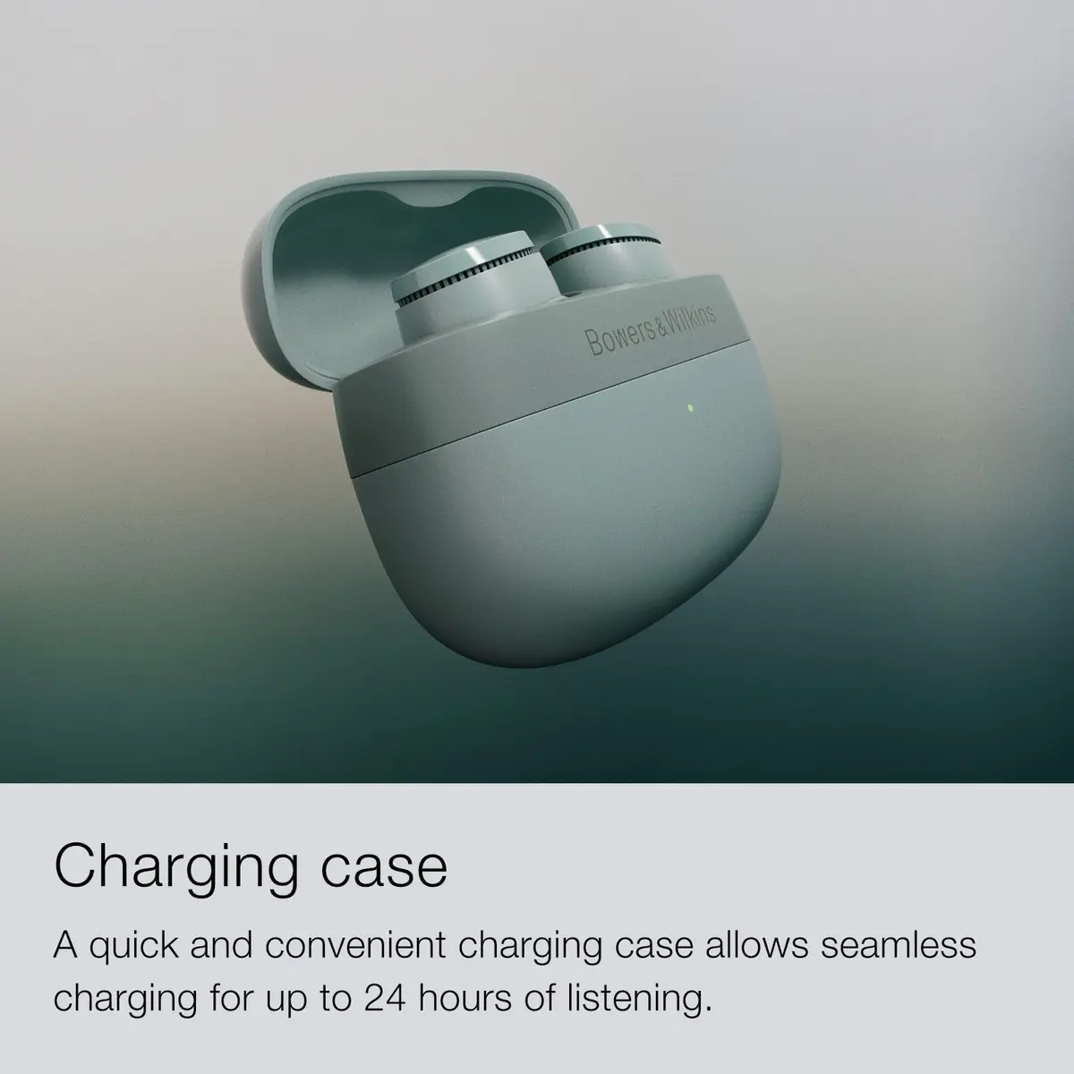 Bowers & Wilkins Pi6 Wireless Earbuds with 3 Built-In Mics, Forest Green | True Wireless High-Res Audio - view 6