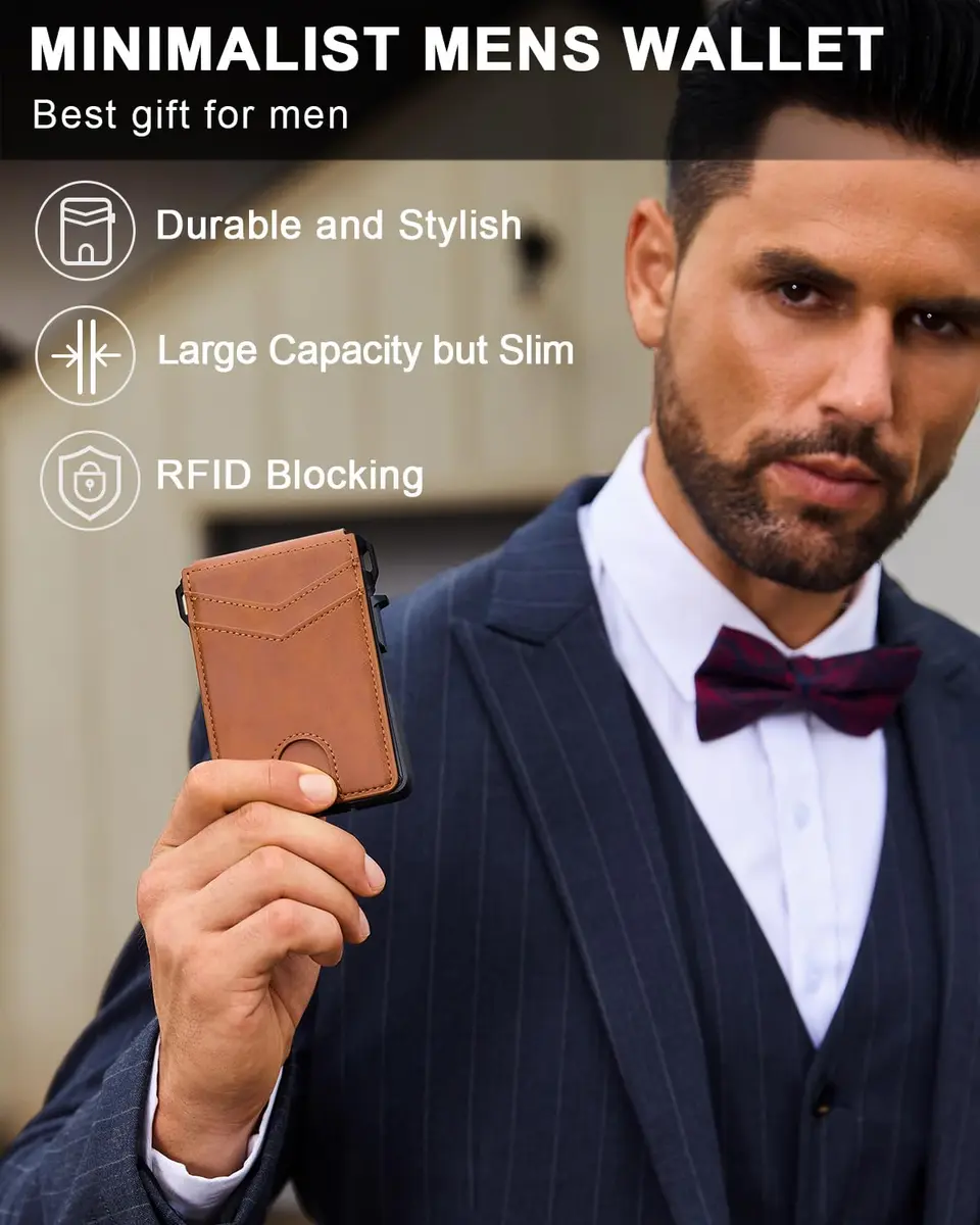 ZALVEX Wallet for Men Slim RFID Blocking 9-13 Cards | Compact & Durable Aluminum - view 8