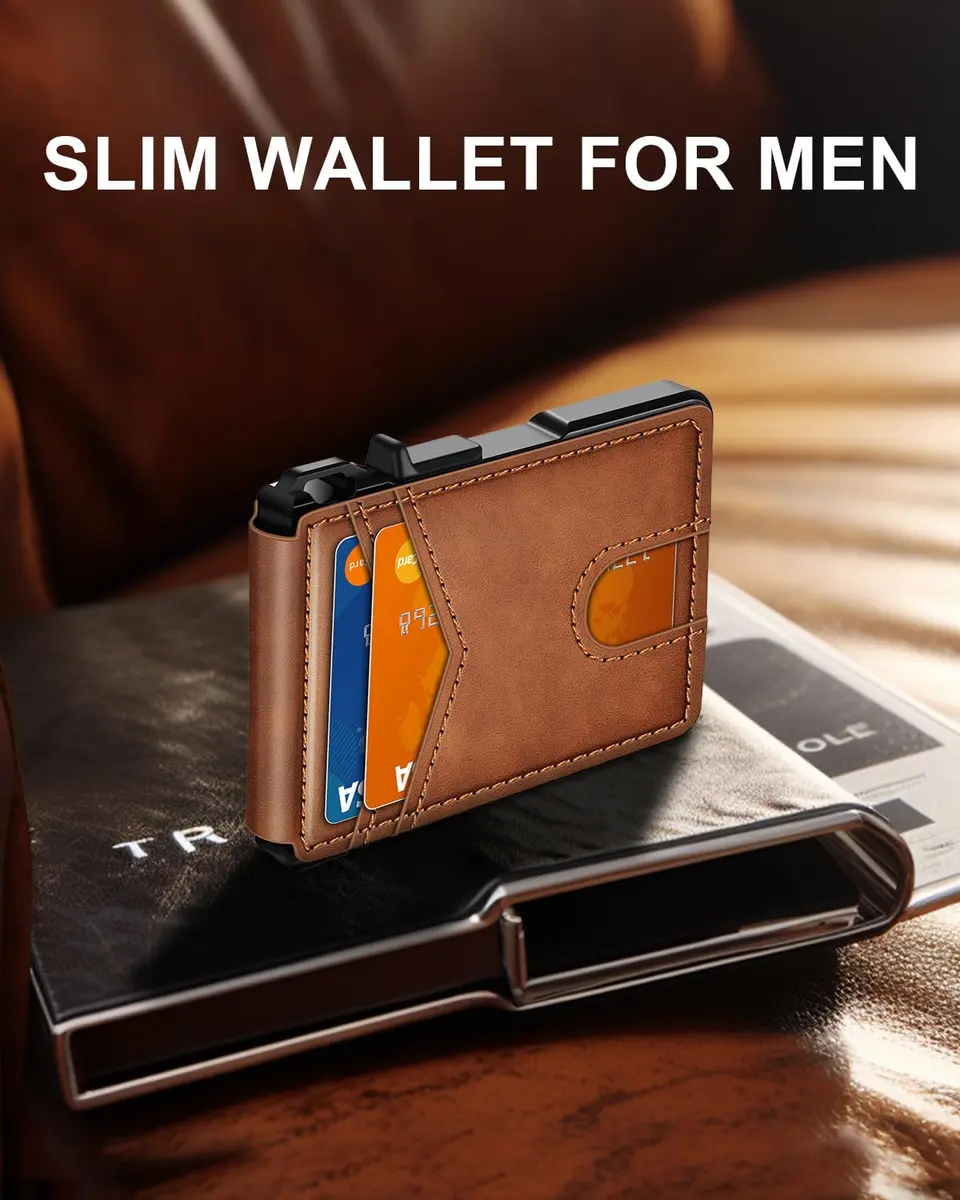 ZALVEX Wallet for Men Slim RFID Blocking 9-13 Cards | Compact & Durable Aluminum - view 2
