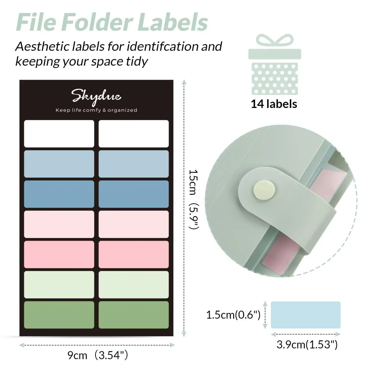 SKYDUE Expanding File Organizer with 8 Pockets, Letter Size | Accordion Document Folder for Home, Office, School - view 5