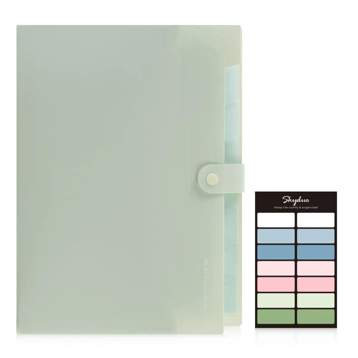 SKYDUE Expanding File Organizer with 8 Pockets, Letter Size | Accordion Document Folder for Home, Office, School - view 2