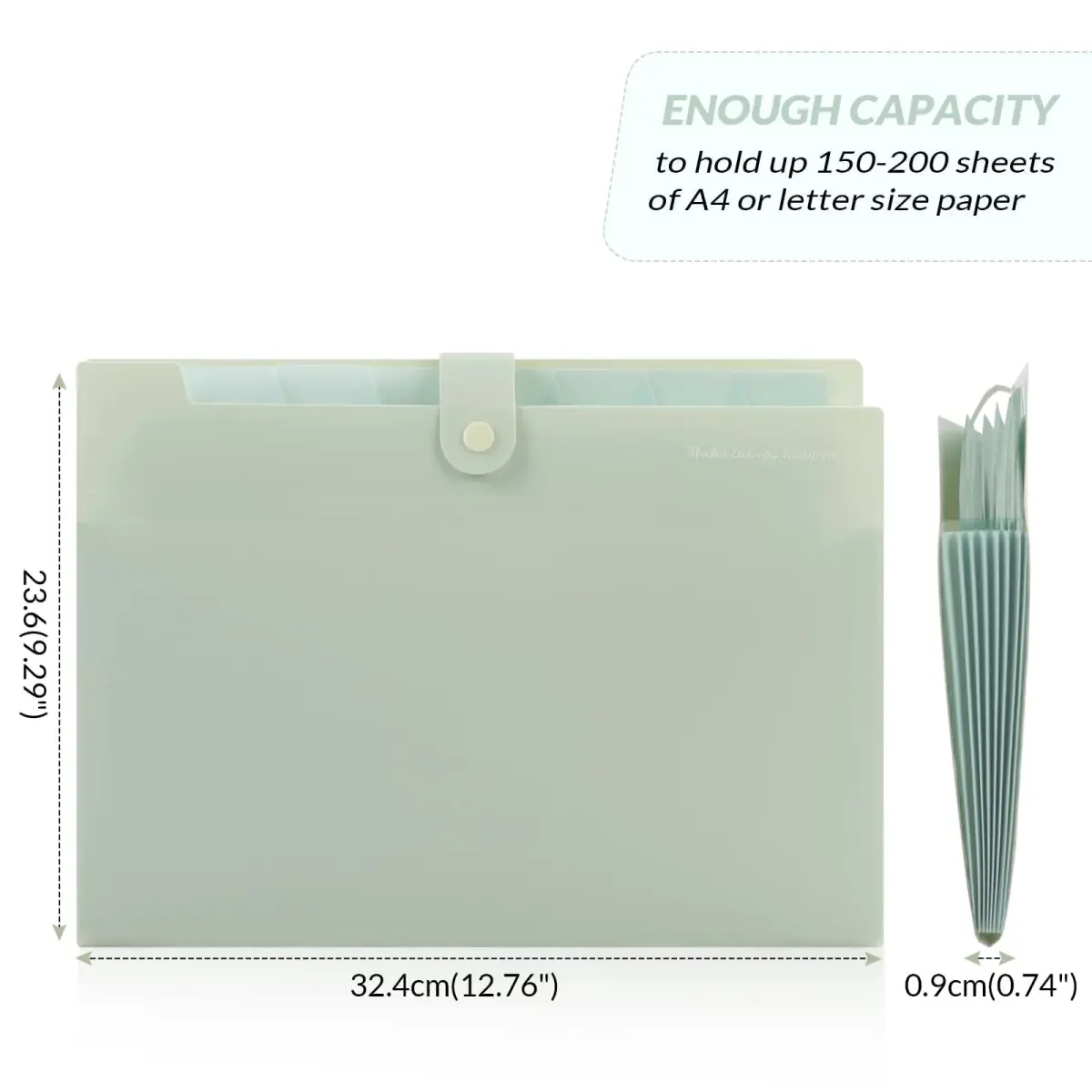SKYDUE Expanding File Organizer with 8 Pockets, Letter Size | Accordion Document Folder for Home, Office, School - view 3