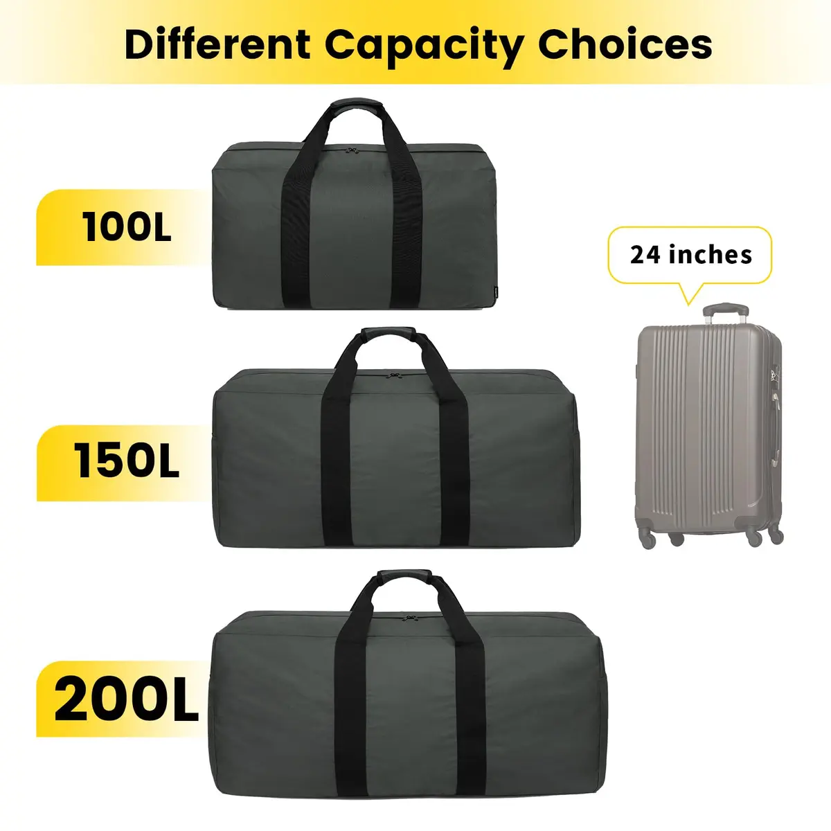 Vorspack 150L Extra Large Duffle Bag for Travel, Camping | Heavy-Duty & Spacious - view 7