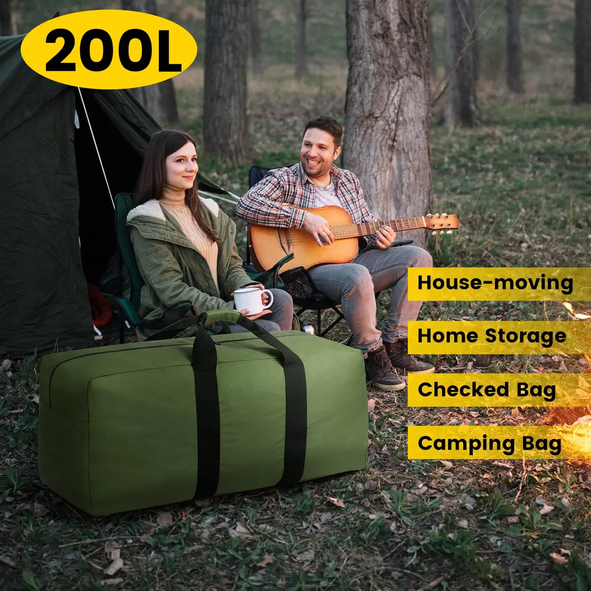 Vorspack 200L Extra Large Duffle Bag for Travel, Camping | Heavy-Duty & Spacious - view 6